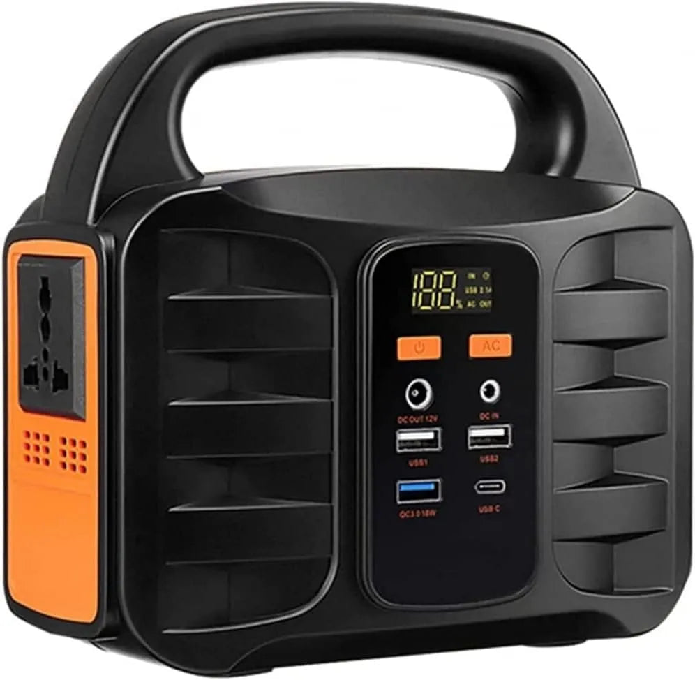 Draagbaar energiestation 200-240V Camping Power Pack 150 W 80000mAh Noodzonnegenerator Accu Noodstroomvoorziening met 200-240V, digitaal display