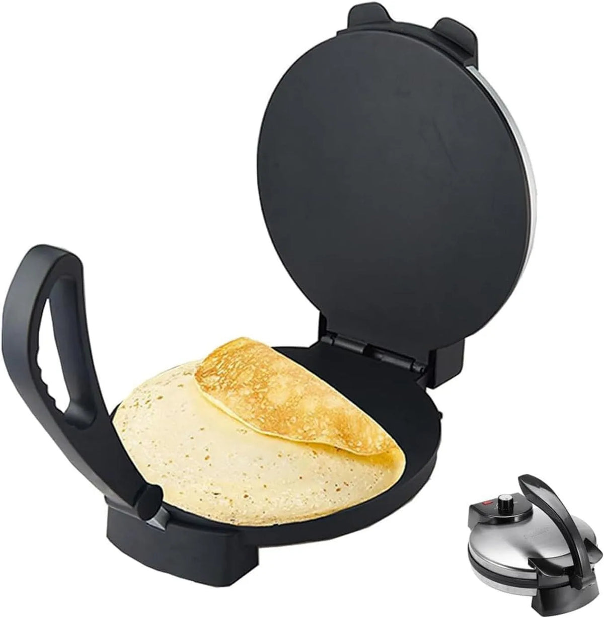Elektrische Tortilla Maker, Flatbread,110v-1100 W, Elektrische Roti Maker voor Pita's, Chapati, 10 inch