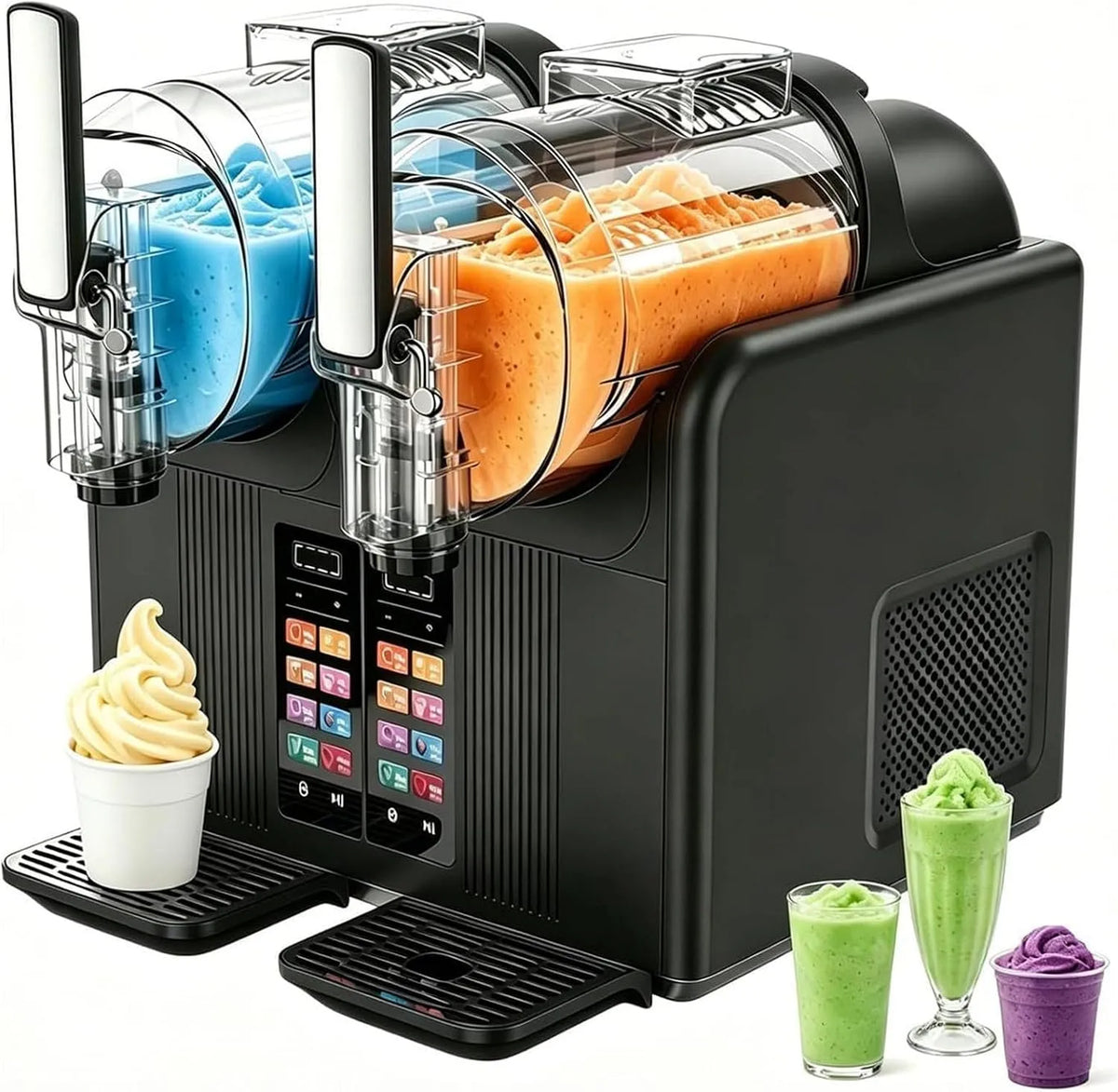 Machine met 7 programma's, 398 x 380 x 420mm, 2L, 4000ml, 430 W, 15-25 minuten, 30-40 minuten en 16,53 inch