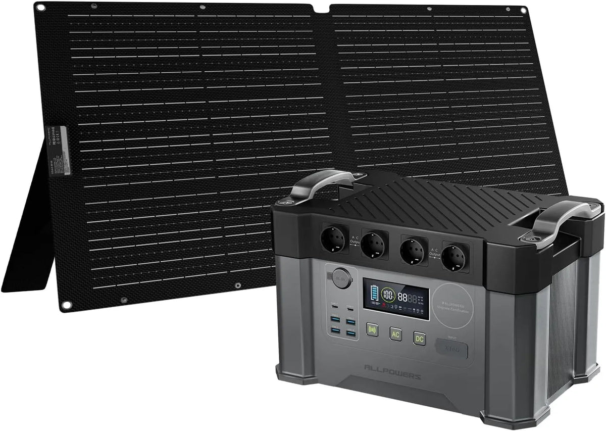 Draagbaar powerstation, S2000, SE100, 100 W, AC-uitgangsvermogen 2400 watt nominaal, 4000 watt