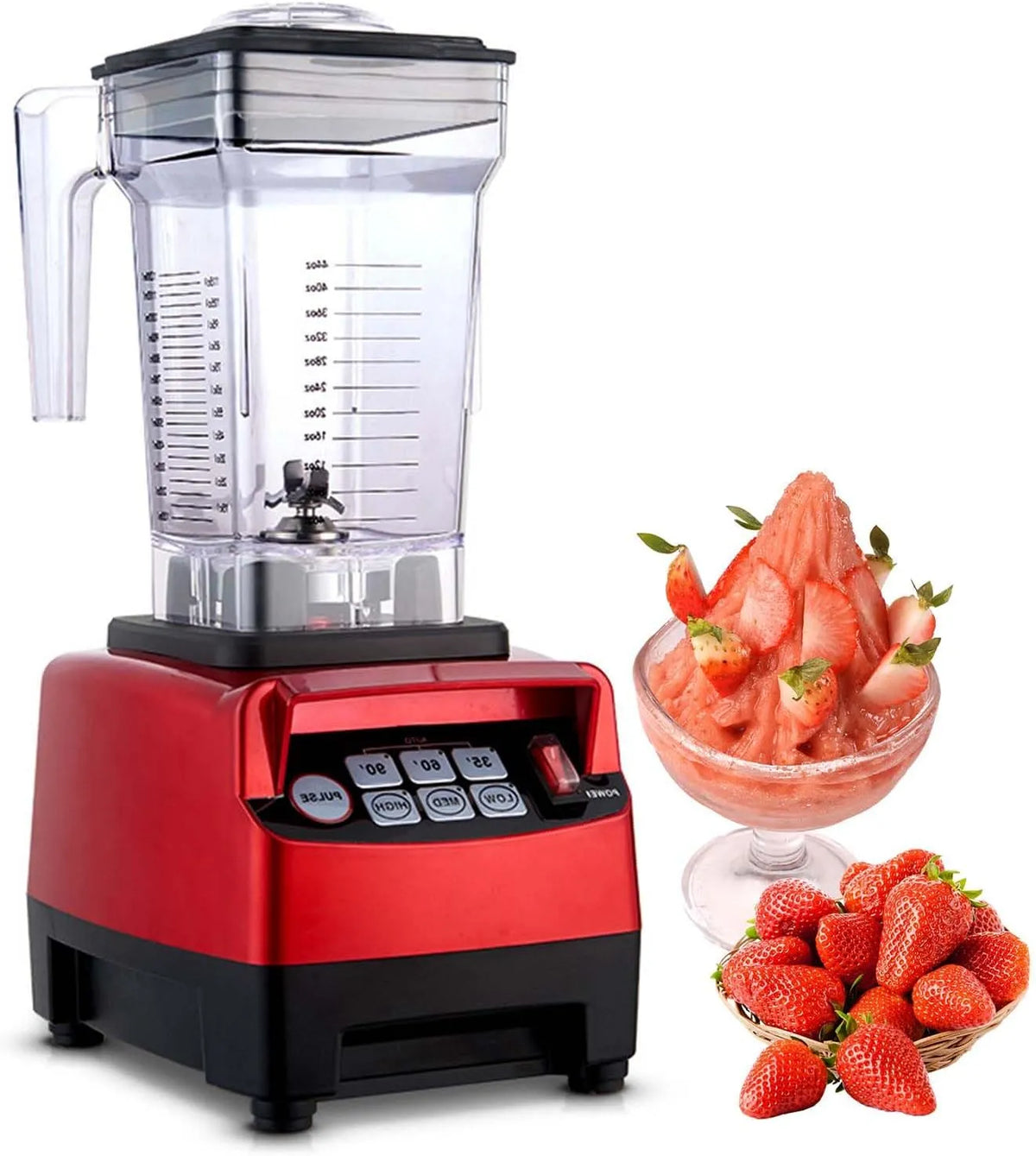Blender, Elektrische hakmolen, Ice Cream Maker Food Processor, Smart Timed Smoothie Maker