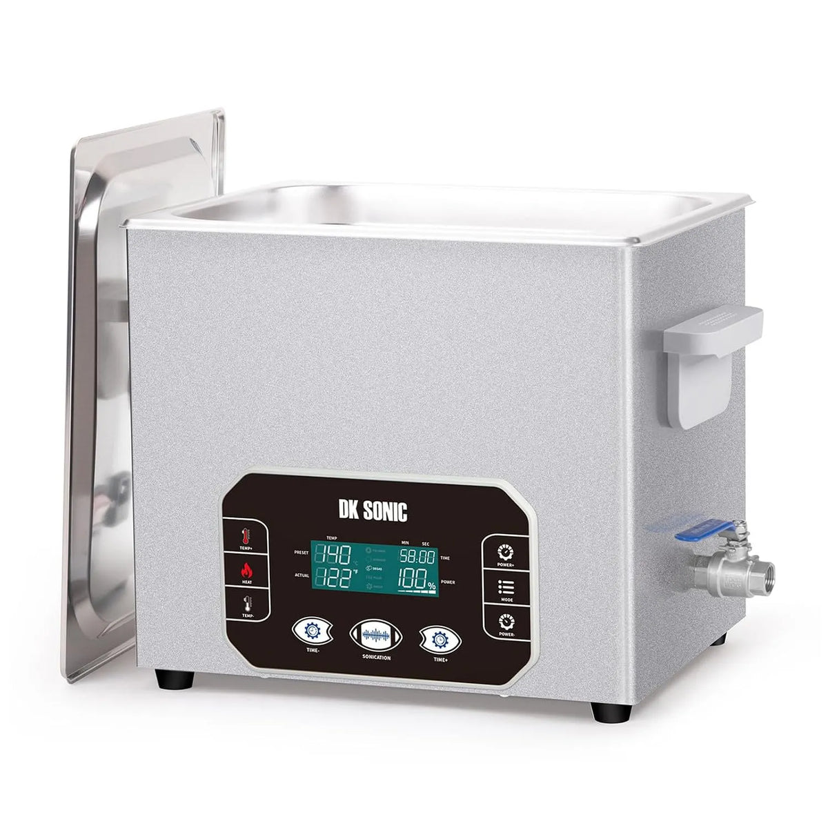 Ultrasoonreiniger met 10L, 240 W, 300 x 240 x 148 mm, 272 x 205 x 87 mm, 60 W, 300 W en digitaal display