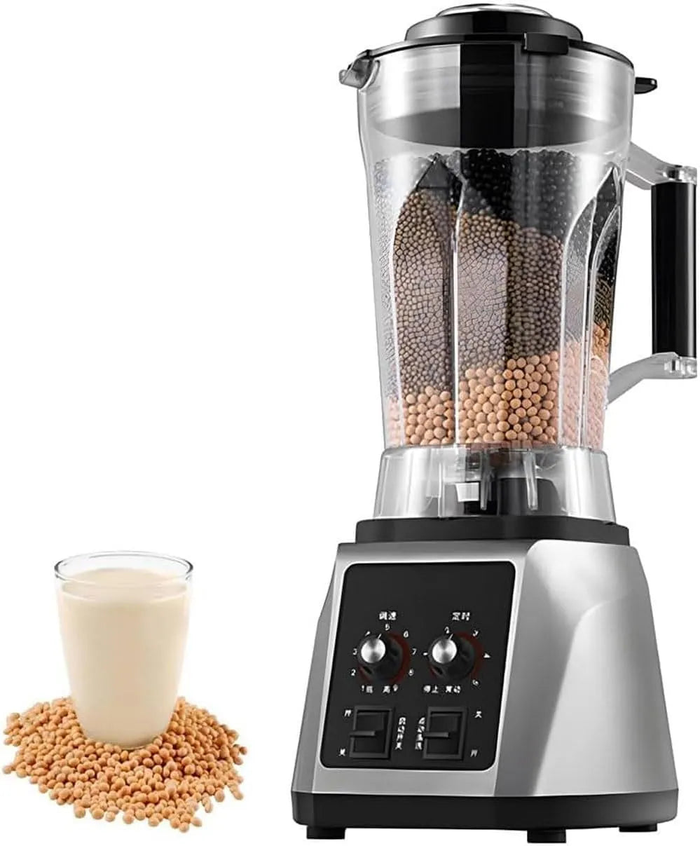 Blender met 2200 W, 9 snelheden, timer, 3 seconden, geluidsarme werking en RVS