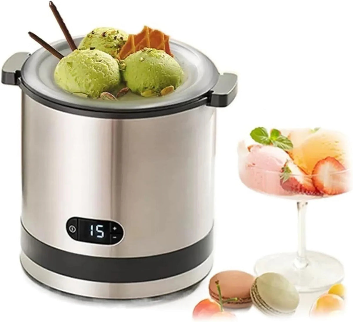 Yoghurtkegelmachine ijsmachine machine met 24 uur, IJsmachine Huishoudelijke kleine zelfgemaakte mini