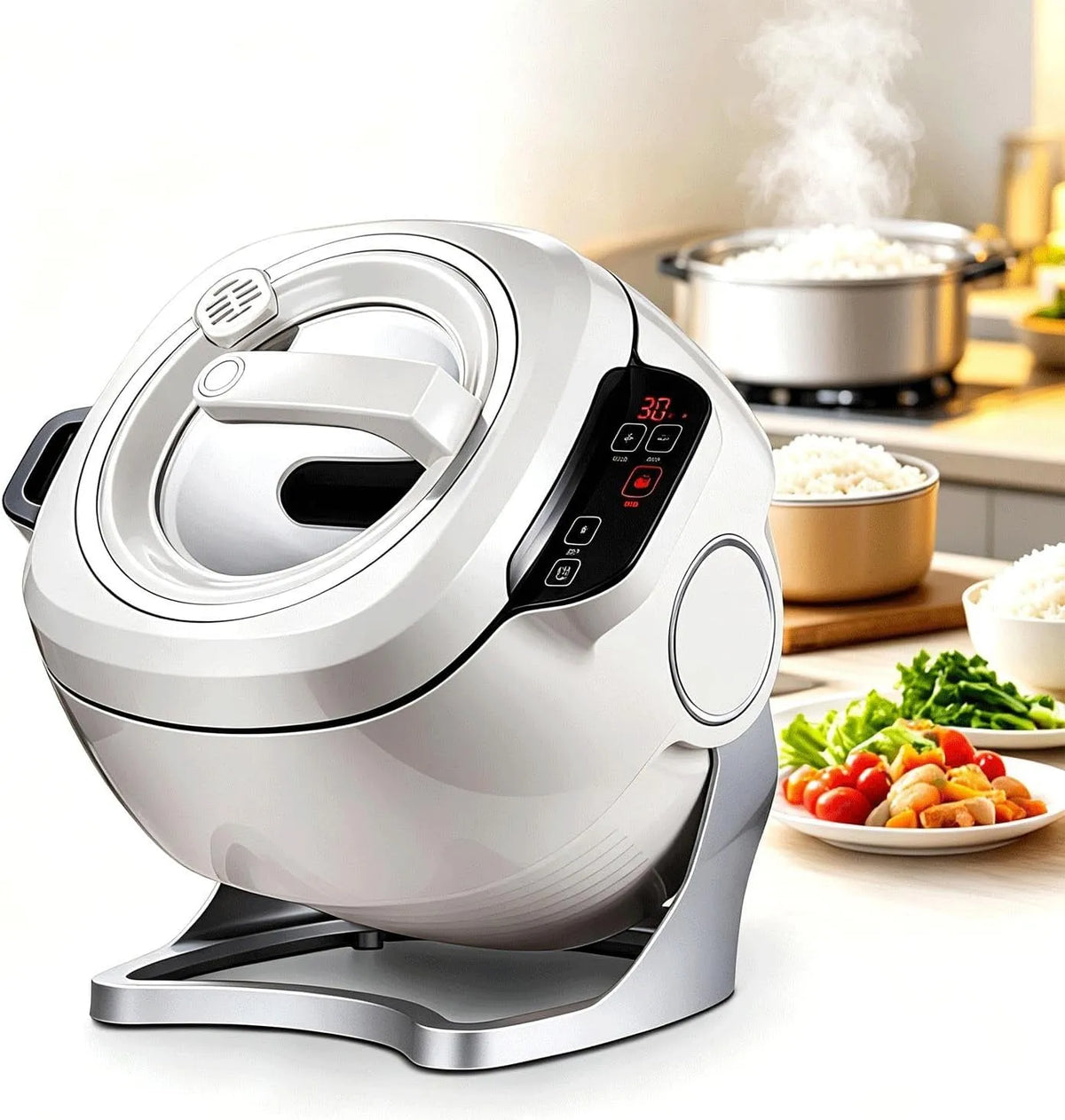 Keukenmachine met commerciële keukenmachine, Automatische kookmachine