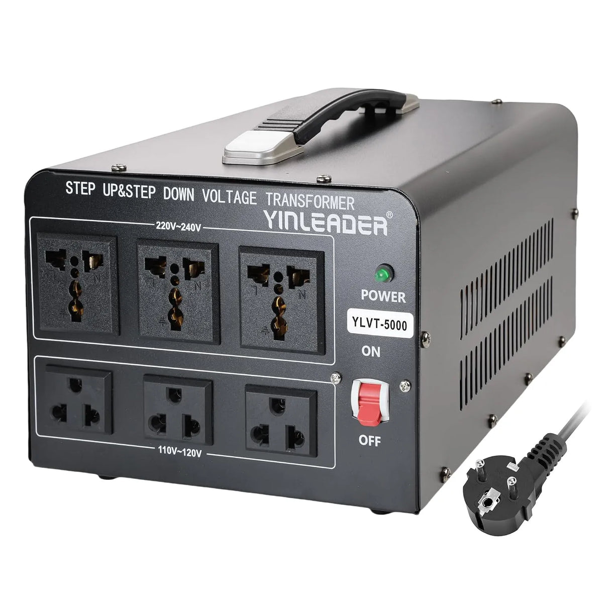 Spanningsomvormer met ringkerntransformator, Input/Output: 110 V of 220 V