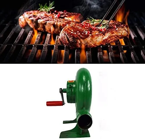 Barbecue, handmatige ijzeren blaasmachine voor BBQ, kamperen, wandelen en koken