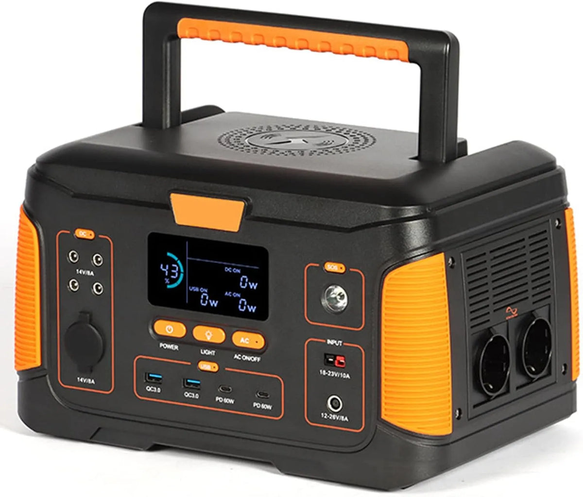 Generator, 1000 W, 932Wh, USB, QC3.0 PD Technology Wireless Output voor, thuis Outdoor Camping Picnic Fishing Travel, Party RV Trip