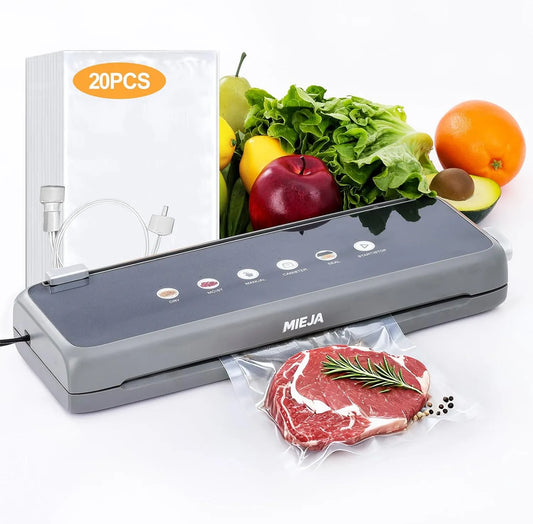 Vacuümsealer met Commerciële Volautomatische Voedsel Sealer, Multifunctionele Voedsel Vacuüm Sealer met Vacuüm Zakken, 95kpa, Fast-Compact Voedsel