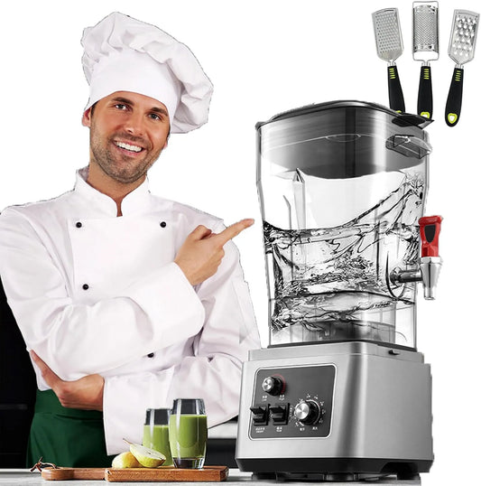 Blender, 45000rpm, Commerciële Standmixer Met 11l/15l/19l Capaciteit Container, Multi Speed Smoothie Blender
