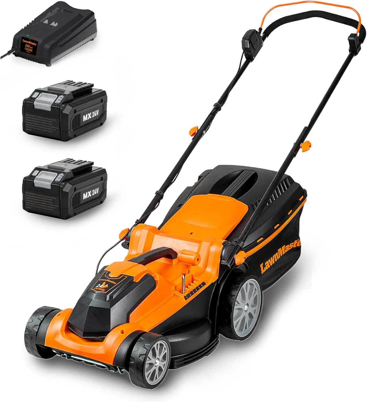 Grasmaaier CLMF2437G x4 met 24V, 0Ah, 37cm, 300m2, 40l en 22–72mm