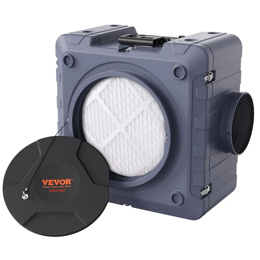 Luchtreiniger, VEVOR Luchtzuiveraar MERV10, luchtfilter met MERV10, carbon, H13 HEPA, stapelbare negatieve luchtmachine, luchtfiltratie voor thuis