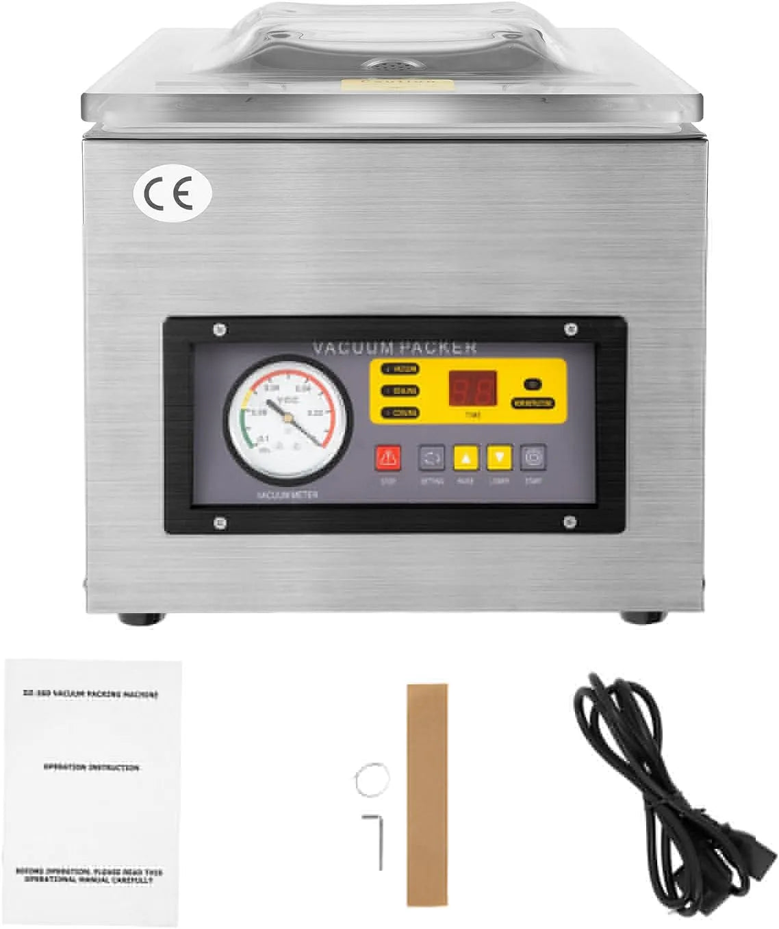 Machine, DZ-260C Vacuümmachine DZ-260C, 120 W, RVS, automatisch vermogen, verpakking, 220 V