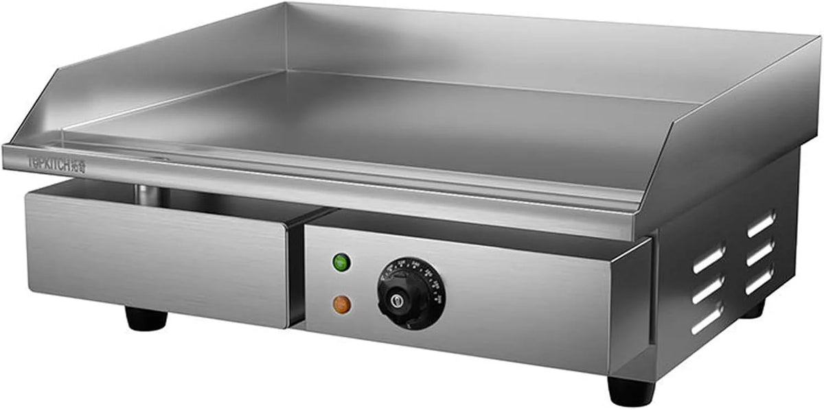 Commerciële elektrische bakplaat, 3000 W, instelbare 122 ° F-572 ° F, 220V
