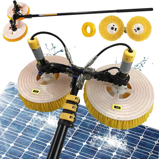 Raamreinigingsrobot, Pv-paneel wassen, 3,5 m, telescopische staaf, Zonnereiniger raamrobot, Zonnepaneel reinigingsborstel en pool, elektrisch water