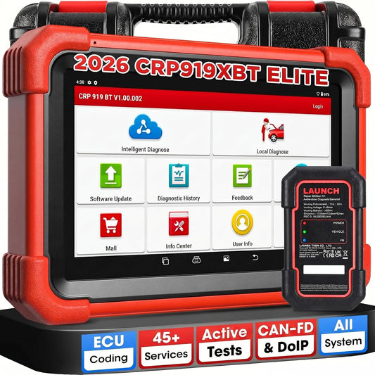 LAUNCH CRP919X BT diagnosekoffer auto multimerk, Bluetooth, LAUNCH CRP919X OBD2