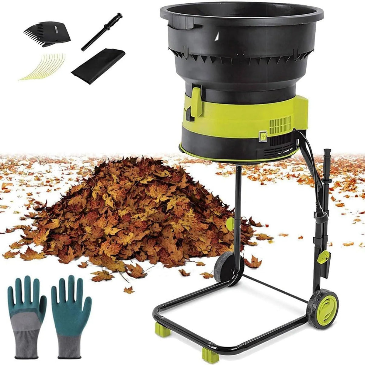Elektrische bladmulcher versnipperaar met 2500 W, 54 cm, 3 inch, 49,3 cm, 32 cm, 6 inch en 0,25 cm