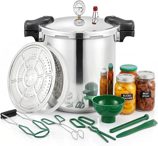 Meter met 25 Quart, 90KPA, RVS, aluminium en keramisch element, 15 22