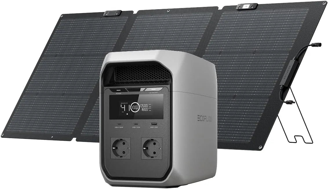 Zonnepaneel, ECOFLOW DELTA 3 Classic 1024Wh draagbare krachtcentrale, 160 W zonnepaneel