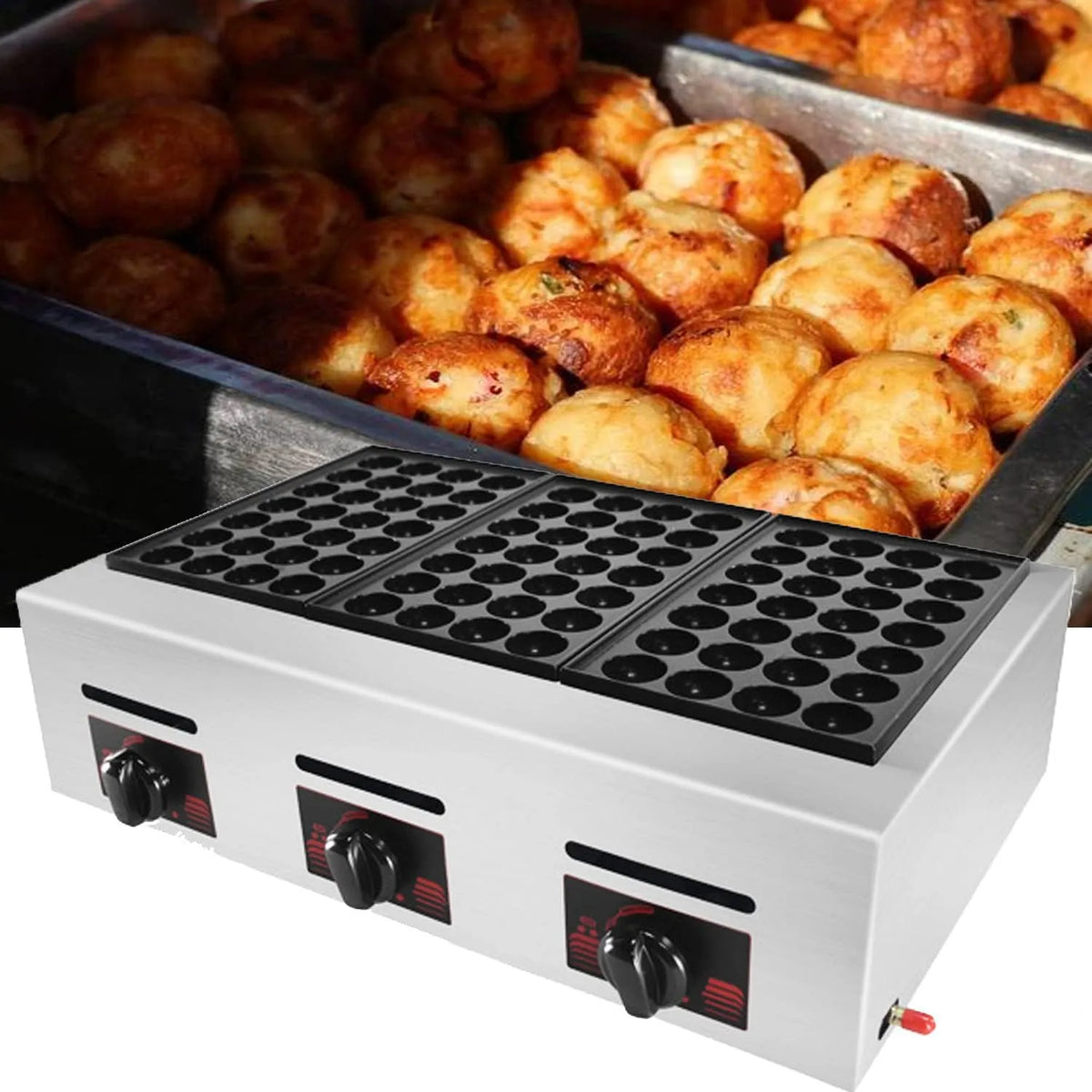 Machine met 20 x 33cm, 74 x 51 x 23,5 cm, regelbare thermostaat en RVS