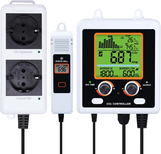 Luchtkwaliteitsmeter, Kas, Groei Tent, 15ft Afstandsbediening CO2 Sensor, Groei Ruimte, Groei Tent, Kas