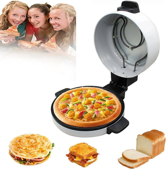 Inbouwoven, 12 Inch Elektrische Pizza Oven, Draagbare Countertop Cooker voor Knapperige Taarten, Gemakkelijk Schoon Huis Keuken Apparaat, 2000 W