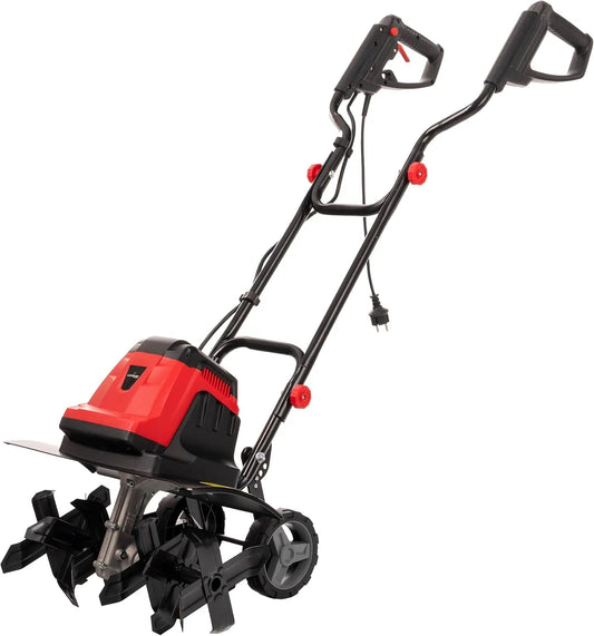 LEHMANN Elektrische Grondhak met 1800 W, 45 cm, 22 cm, zwart en rood