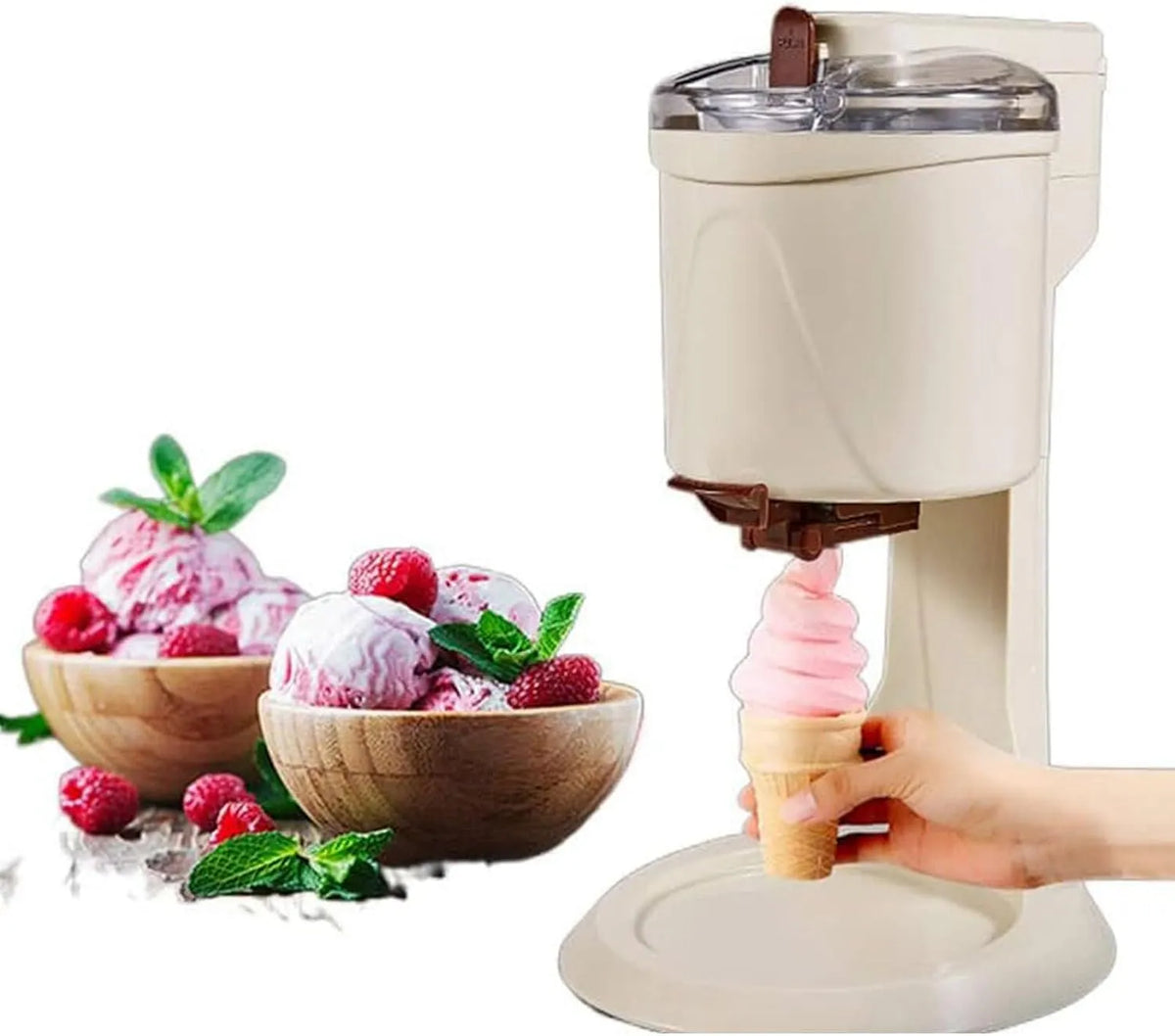 Machine met Volautomatische Mini-Fruitserveervriezercontainer, Sorbet- En Ijsmachine, Softijsmachine, Yoghurt