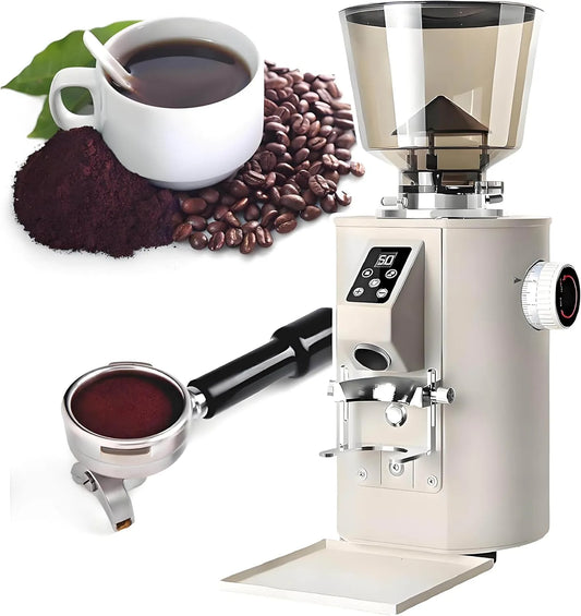 Molen met 64 Mm, 350 W, 9 SNELHEDEN, RVS en beige, 9 Nauwkeurige Instellingen