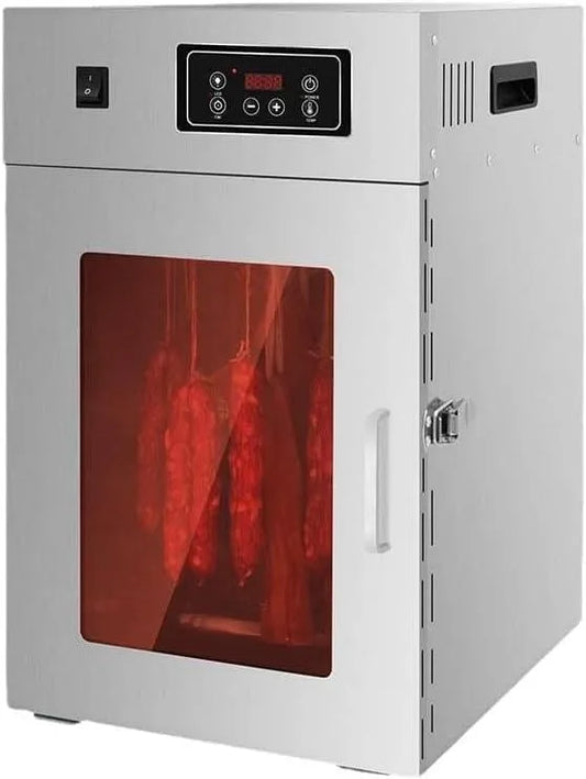 Droger met 800 W, 24 uur, 30 minuten, 90 °C, timer en RVS, Roterende Vleesdroger