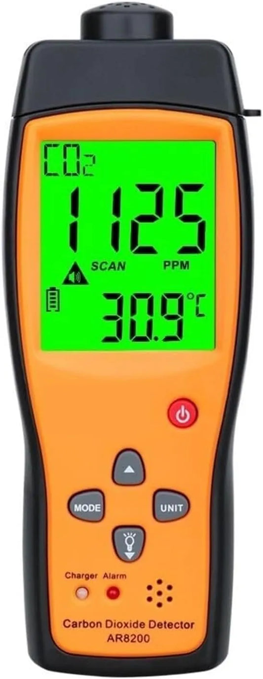 Luchtkwaliteitsmeter, kantoor, auto, Professionele Gasanalysator CO2-monitor Detector Kooldioxide voor thuis