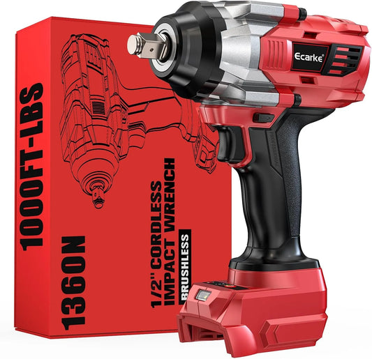 Accu-slagmoersleutel, 18V, steigers en onderhoud, Ecarke 1400Nm Draadloze