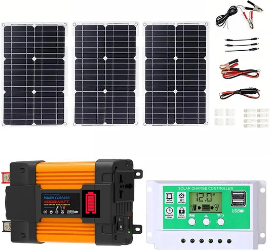 Spanningsomvormer, 75 W, 50A, Off-grid Noodstroomvoorziening 4000 W,12V-110V, 220V