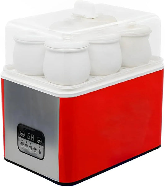 Pot met stomer, 450 ML, Elektrische hete pot met stomer, huishoudelijk professioneel keukengerei met slimme afspraaktiming, 800 W