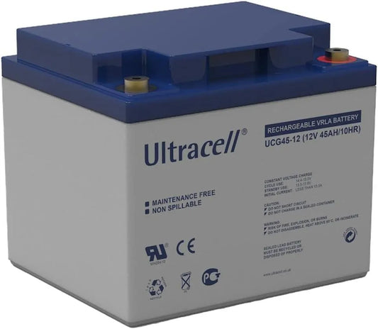 Ultracell DCGA/Deep Cycle Gel UCG 12V 45000mAh Oplaadbaar Loodaccu met 12V en 45000mAh