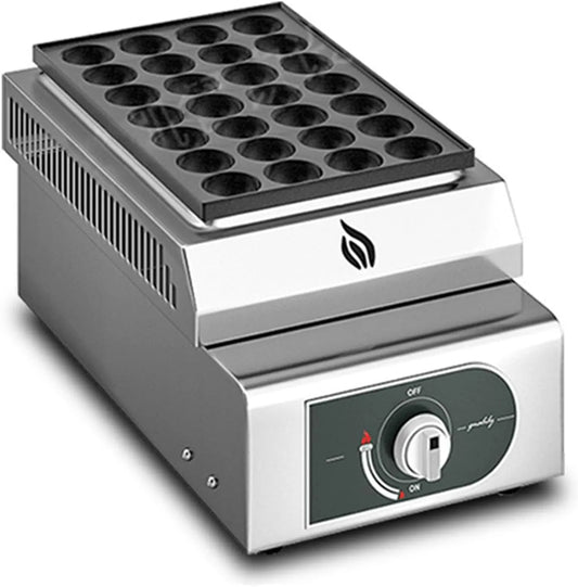 Gehaktbal Grill Machine met 4CM, 0-300°C, regelbare thermostaat, RVS en zilver