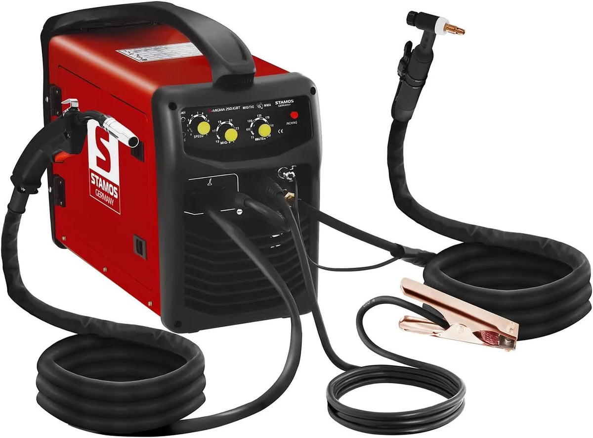 Lasapparaat, MIG/MAG/MMA, 230 V, 250 A, 4-in-1, invertertechnologie