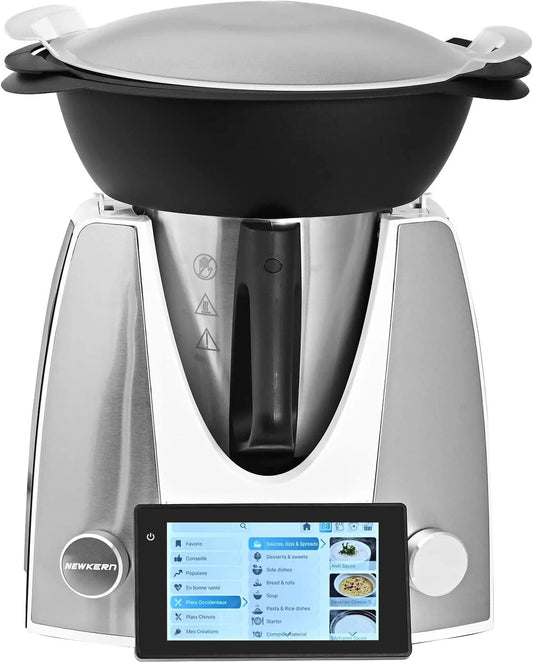 Keukenmachine KE-7001 met 4L, 1800 W, 3 minuten, 50-11000 RPM, 24 uur, 40-120 °C, aanraakbediening en WIFI