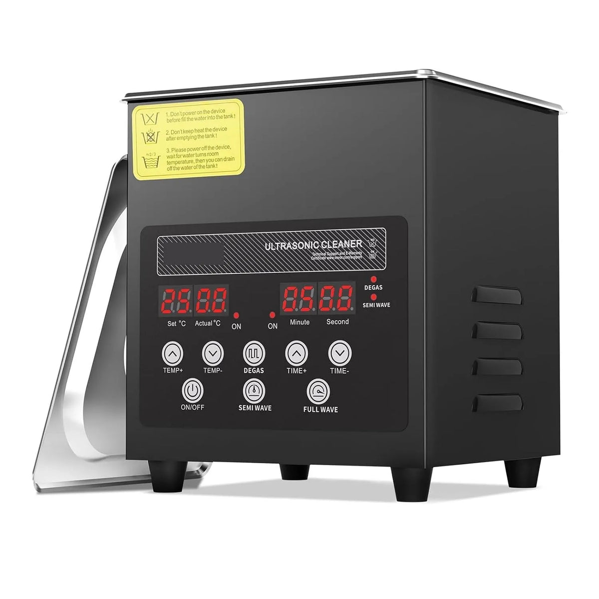 Ultrasoonreiniger, 2L, Ultrasone reiniger, Ultrasone reiniger, 2L Ultrasoon Reiniger Timer, & Verwarming 60 W 40kHz Digitale Ultrasoon