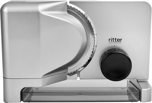 Machine, Made in Germany, zilver, broodsnijmachine van metaal met ECO-motor