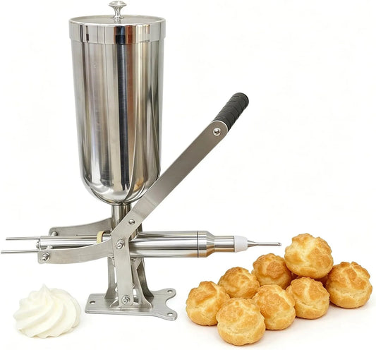 Donut Filler Machine met 5L, 58,5 x 33 x 19 cm, 24 uur, RVS en crème