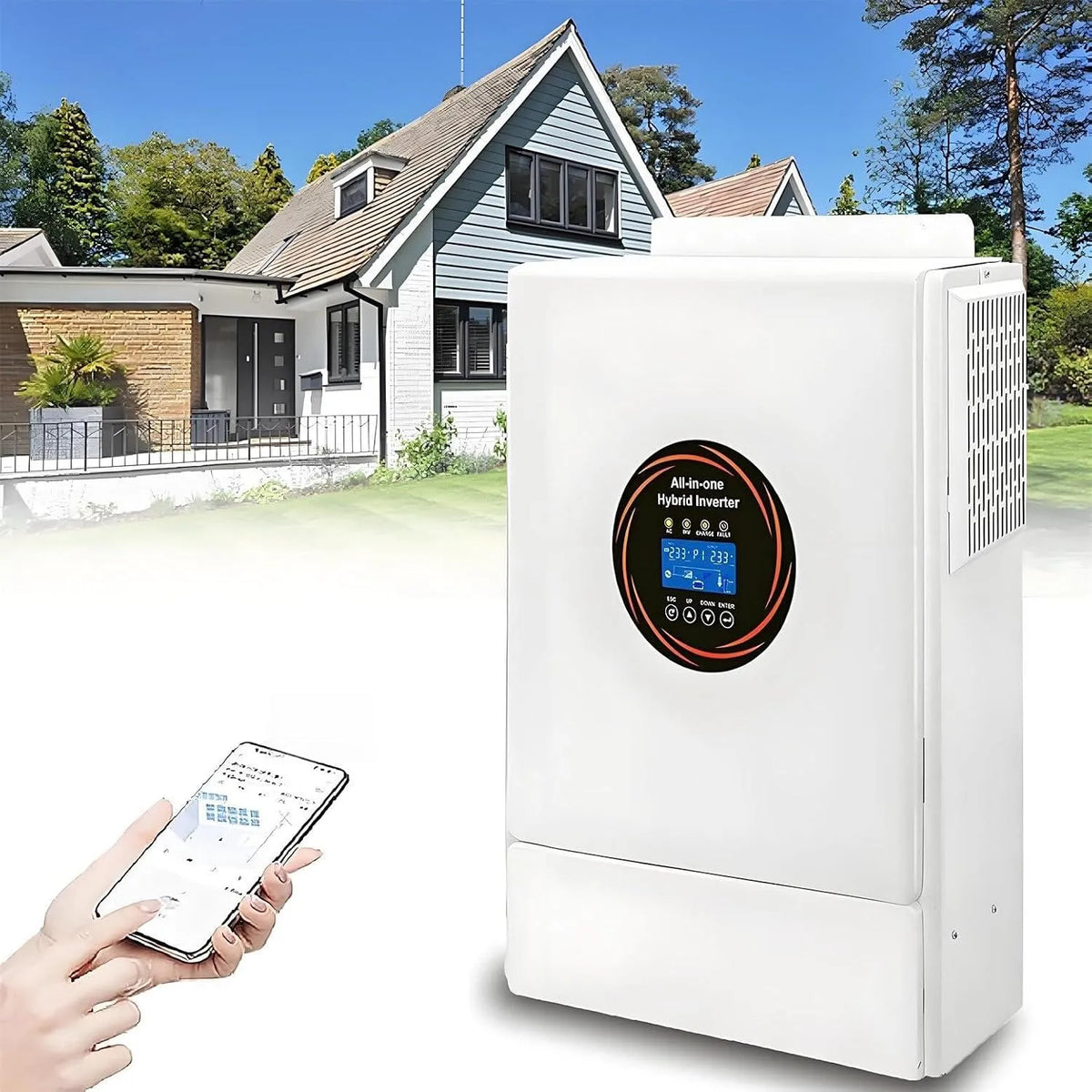 Spanningsomvormer, Dc48v, Ac110v/220v, 5500 W, 100a, Ondersteuning Voor Nutsbedrijf, Zonne-Energie Opladen