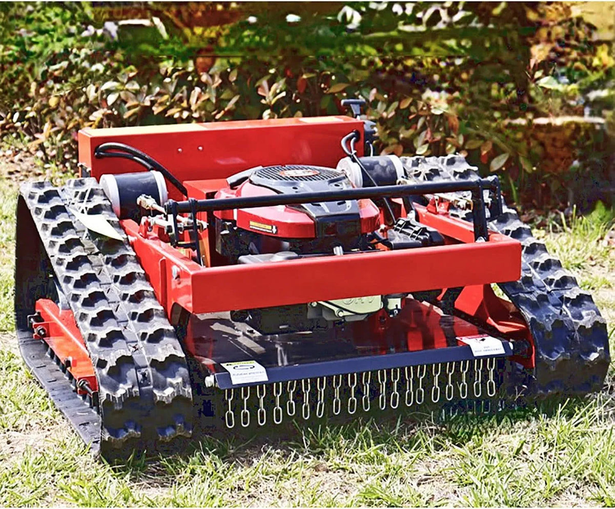 Grasmaaier, brandmotor 7,5 pk, rupswielen en klimvermogen tot 30°