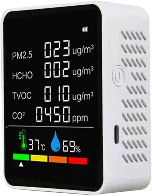 Luchtkwaliteitsmeter met mobiele uitvoering en compact ontwerp, Air Monitor