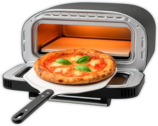 Inbouwoven met 430 °C, 2 minuten, 420 W, digitaal display en aluminium