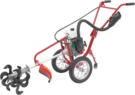 Grasmaaier, 4 pk, 4-takt, met wielen, motorhak, 63 cc, maaien. Drie functies