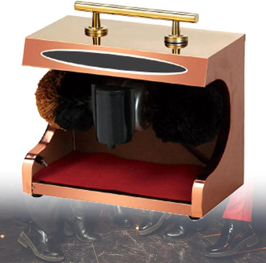 Polijstmachine, mechanische polijstmachine, elektrische schoenborstel voor familie, hotel, bank, kantoor, schoenborstels, met dubbele