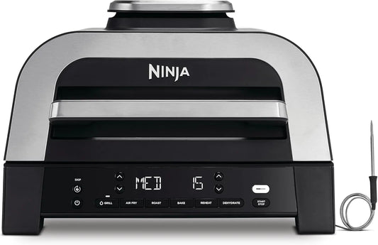 Airfryer, Ninja DG551EU, grijs/zilver, 6-in-1, 40 cm, 28,2 cm, 42 cm
