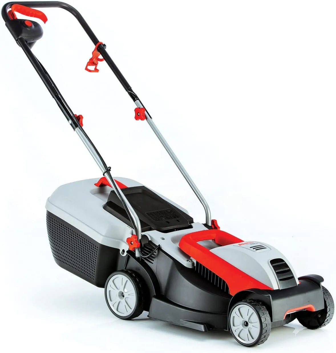 Grasmaaier met 38 cm, 1.400 W, 500 m2, geluidsarme werking en groen