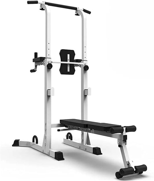 Gym Tower Rack Multifunctioneel Fitnessstation Horizontale stang voor binnen Pull-ups Thuis Gewichtheffen Bankdrukken Halterbanktraining